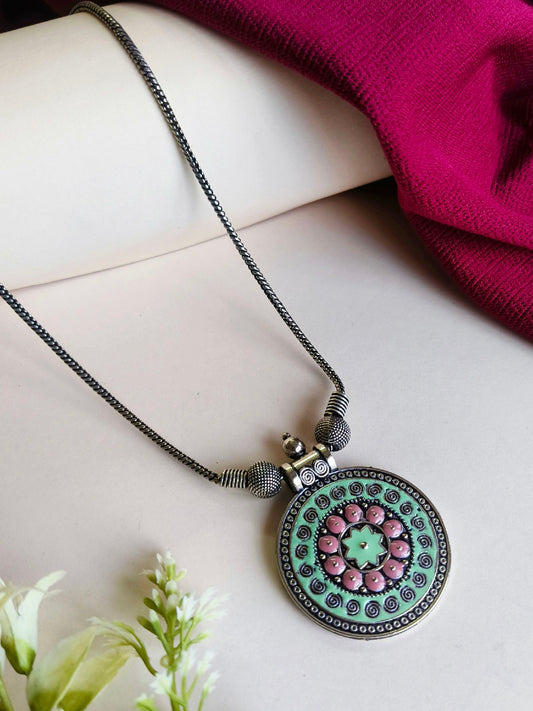 0037MXPDPCHMGR German Silver Chain Pendant