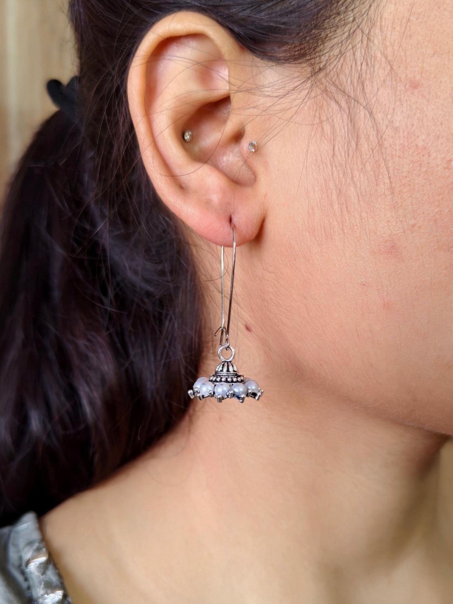 Oxidised Earrings 1475AMJH