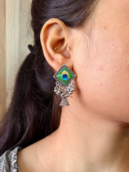 Oxidised Earrings 1506AMDL