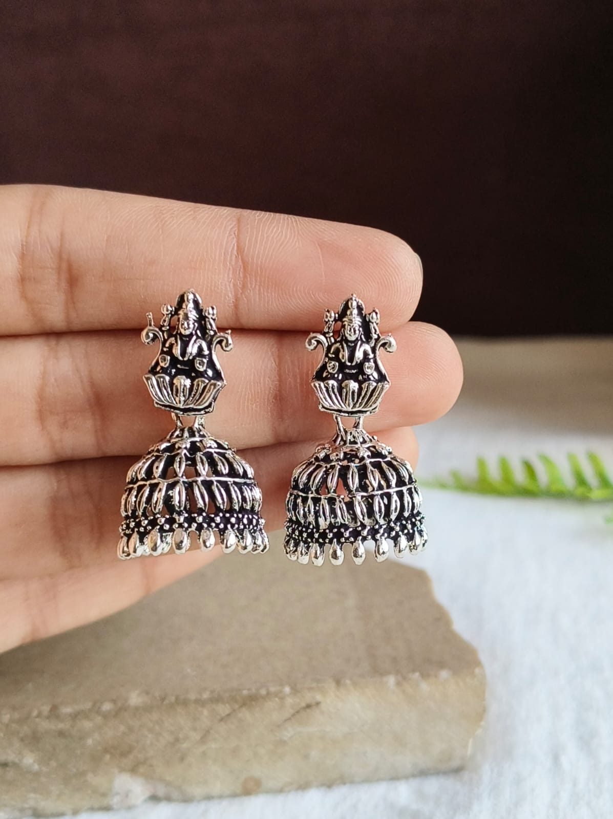 Oxidised Earrings 1511AMJH