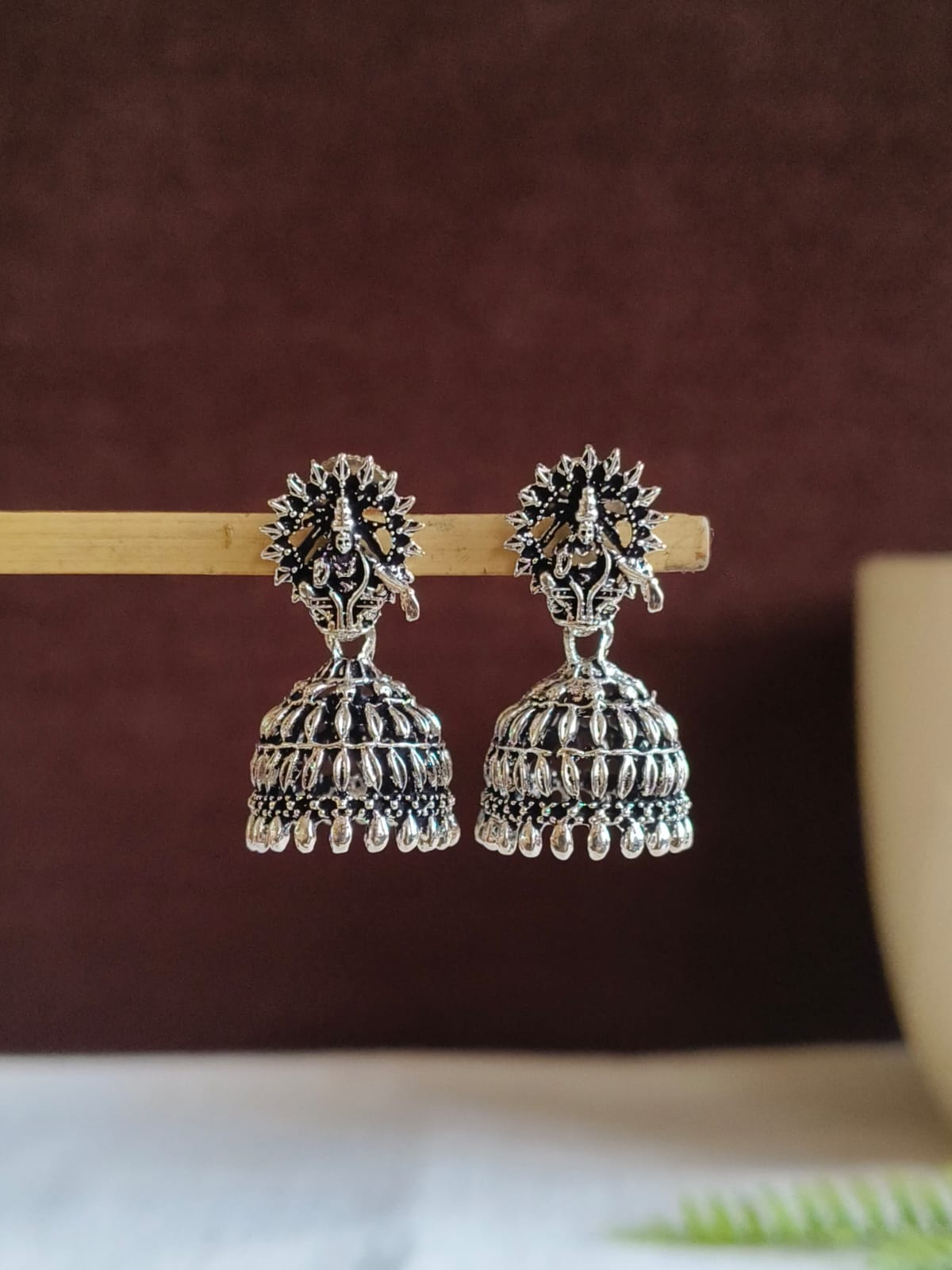Oxidised Earrings 1512AMJH