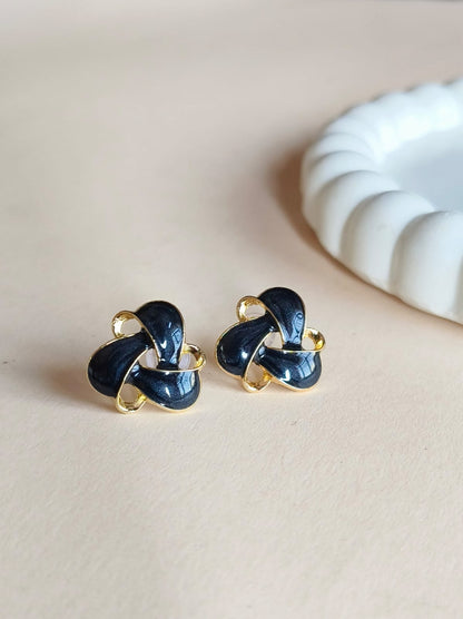 Korean Earrings 1551AMSTGDBLK