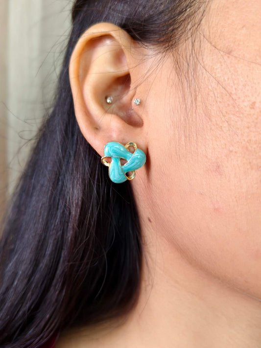 Korean Earrings 1551AMSTGDMBL