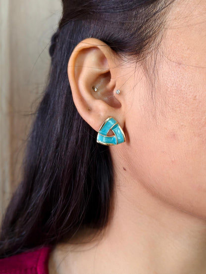 Korean Earrings 1552AMSTGDMBL