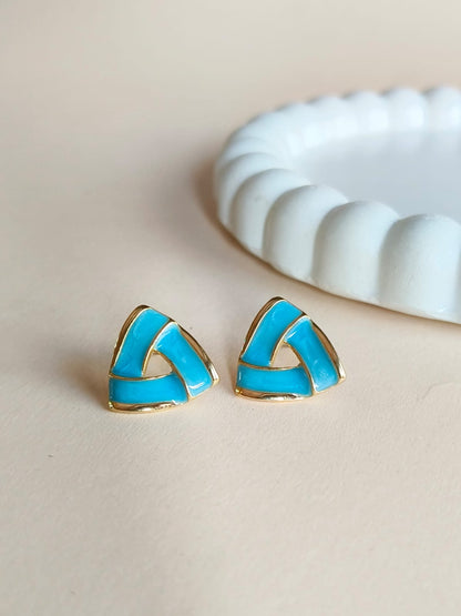 Korean Earrings 1552AMSTGDMBL