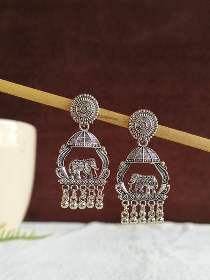 Oxidised Earrings 1801AMDL