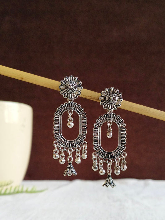 Oxidised Earrings 1805AMDL