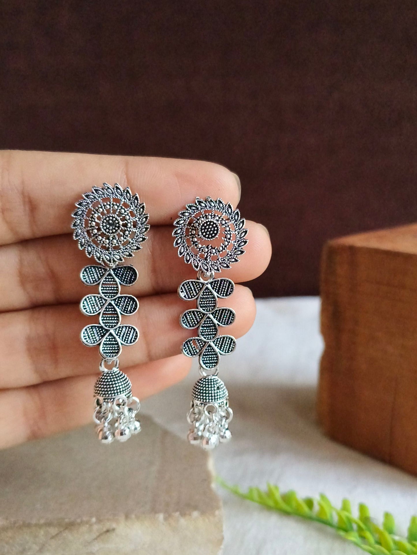 Oxidised Earrings 1808AMJH