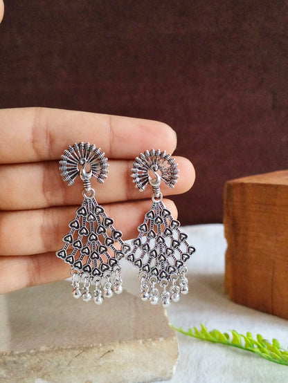 Oxidised Earrings 1809AMDL