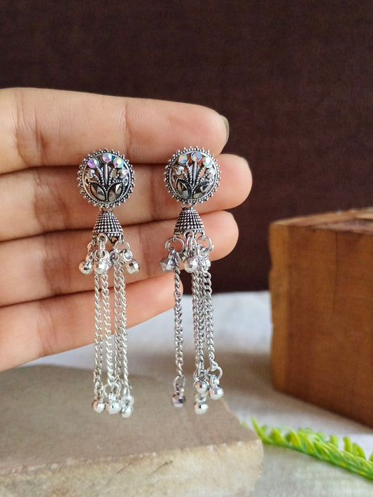 Oxidised Earrings 1814AMDL