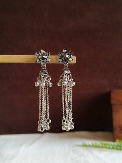 Oxidised Earrings 1815AMDL