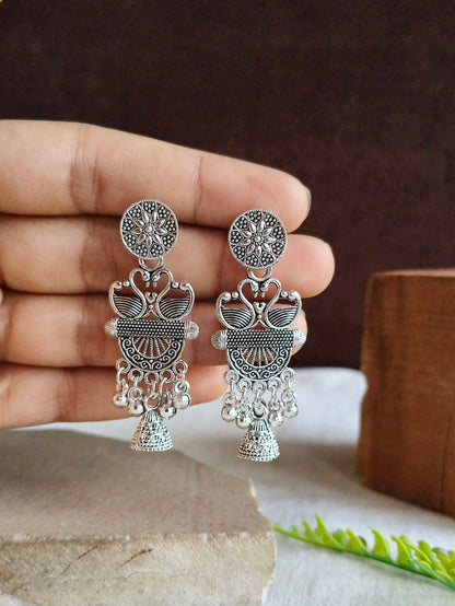 Oxidised Earrings 1817AMDL