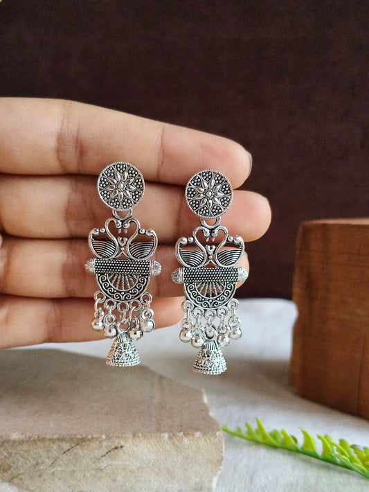Oxidised Earrings 1817AMDL