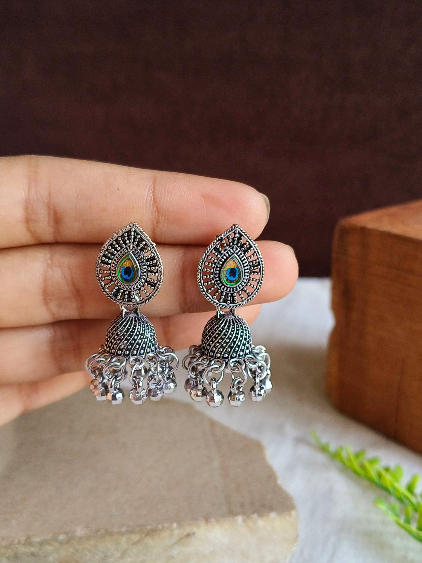 Oxidised Earrings 1818AMJH