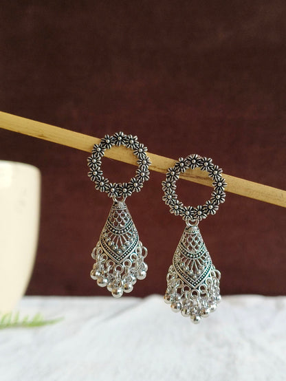 Oxidised Earrings 1819AMDL