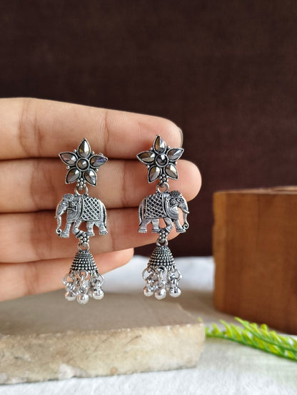 Oxidised Earrings 1821AMJH