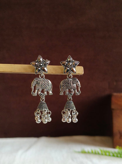 Oxidised Earrings 1821AMJH