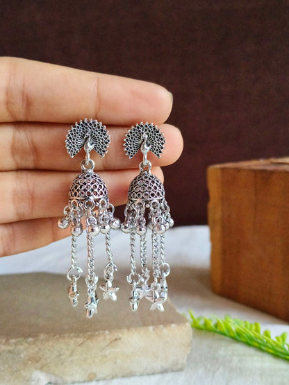 Oxidised Earrings 1822AMJH
