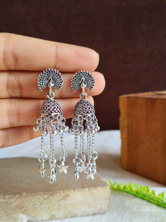 Oxidised Earrings 1822AMJH