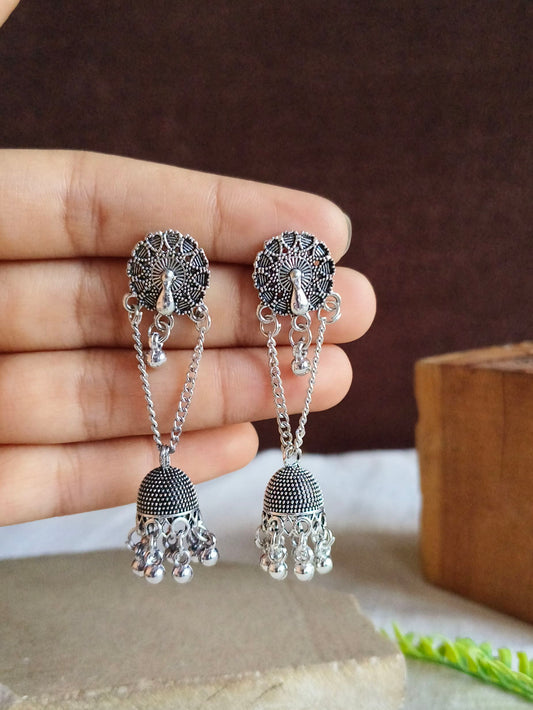 Oxidised Earrings 1823AMJH