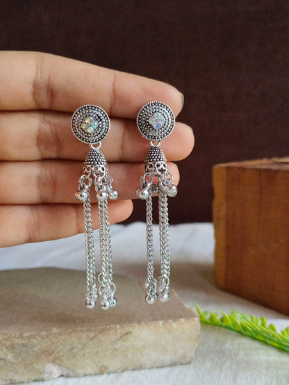 Oxidised Earrings 1824AMJH