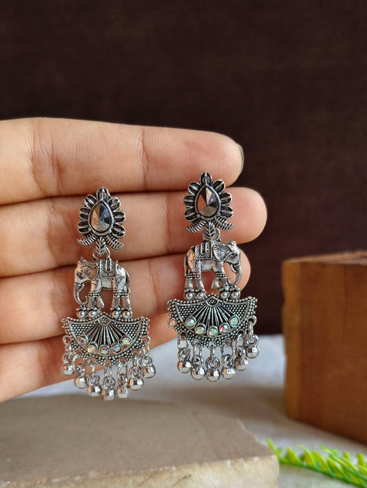Oxidised Earrings 1825AMJH