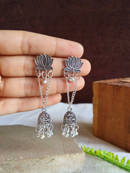Oxidised Earrings 1828AMJH