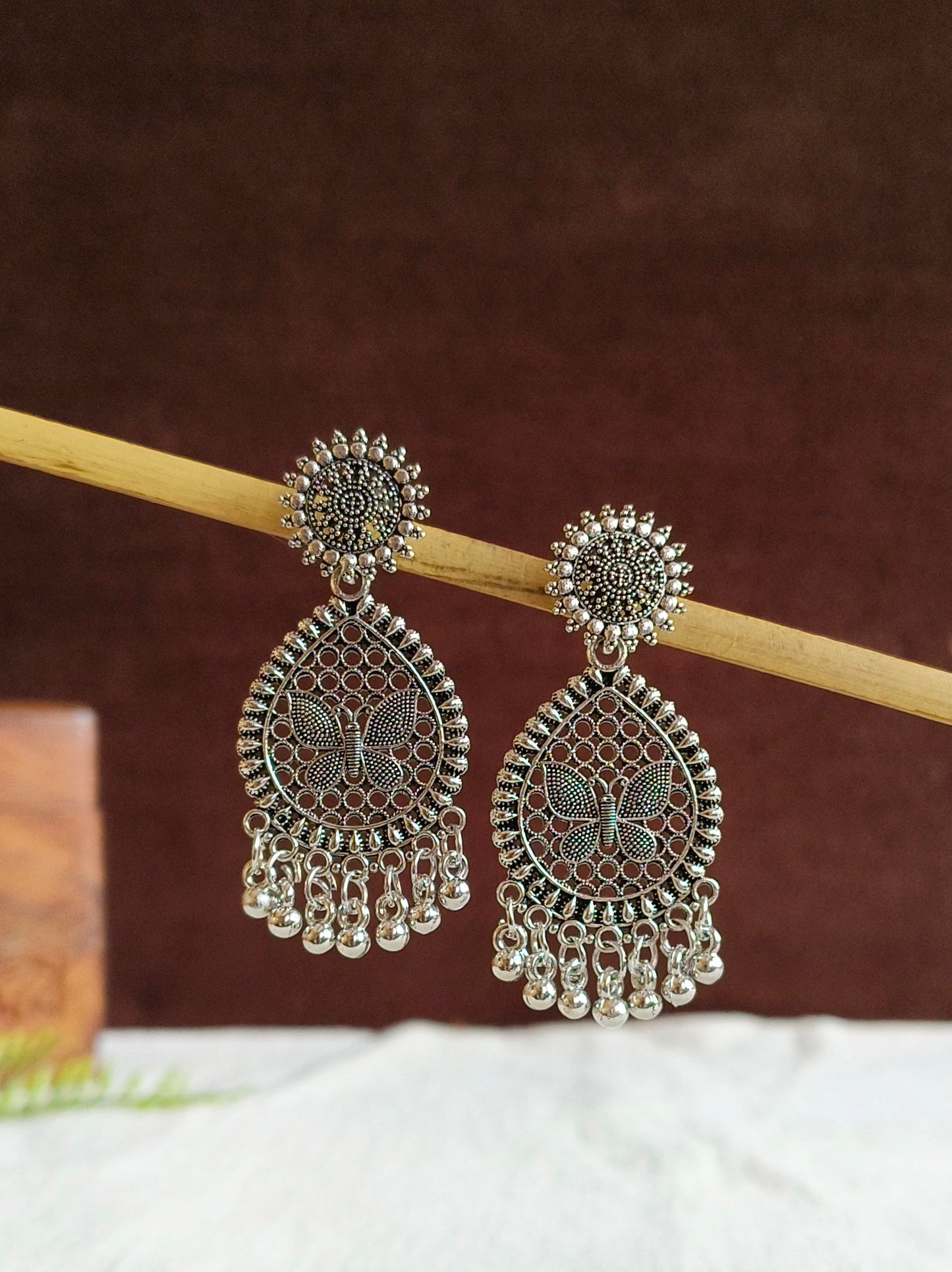 Oxidised Earrings 1832AMDL