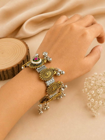 Openable Ghunghroo Bangles 10797GSBR (Price for 1 Pcs)