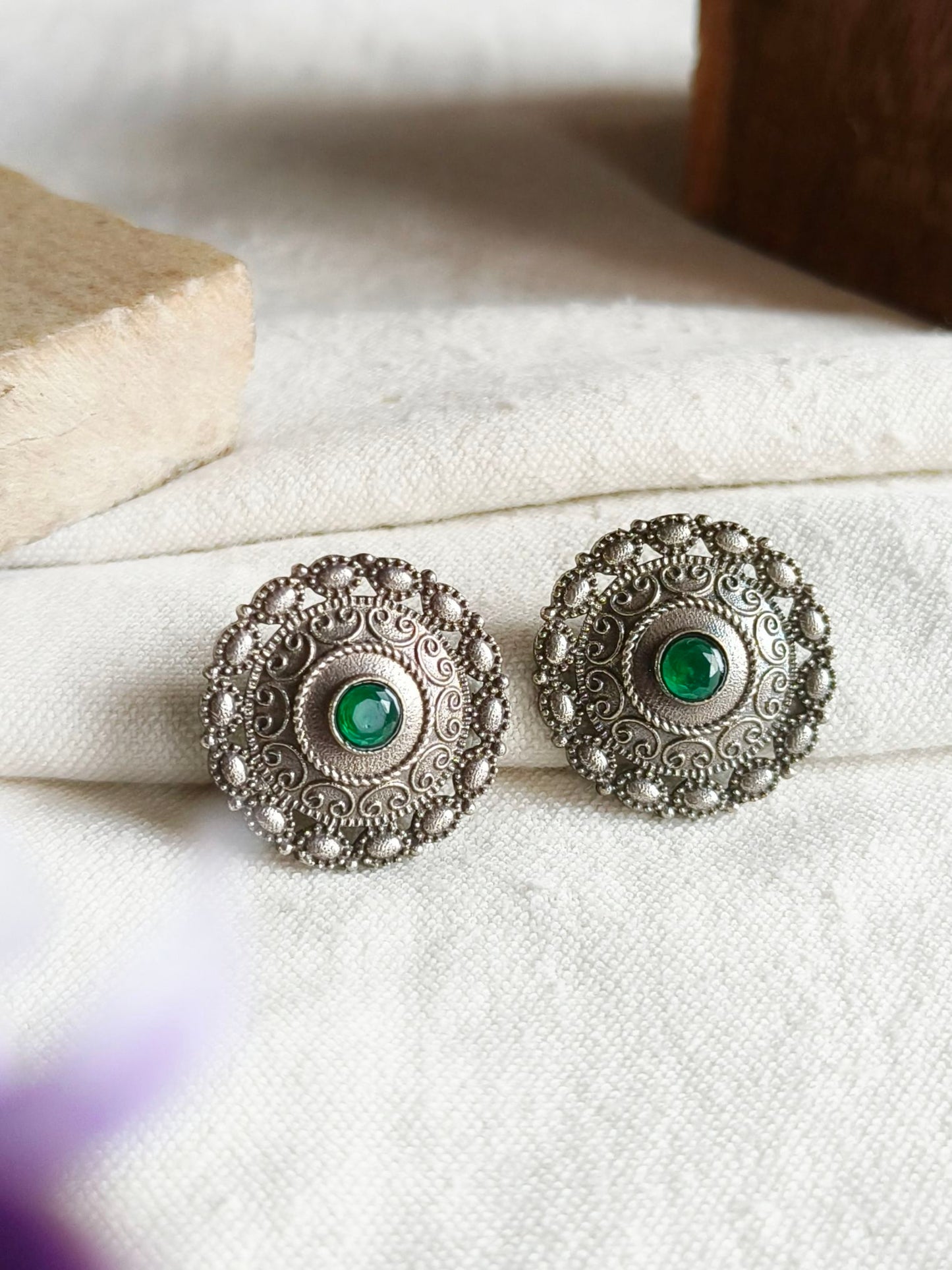 Stud Earings 21764MXSTGRN (Stock Clearance)