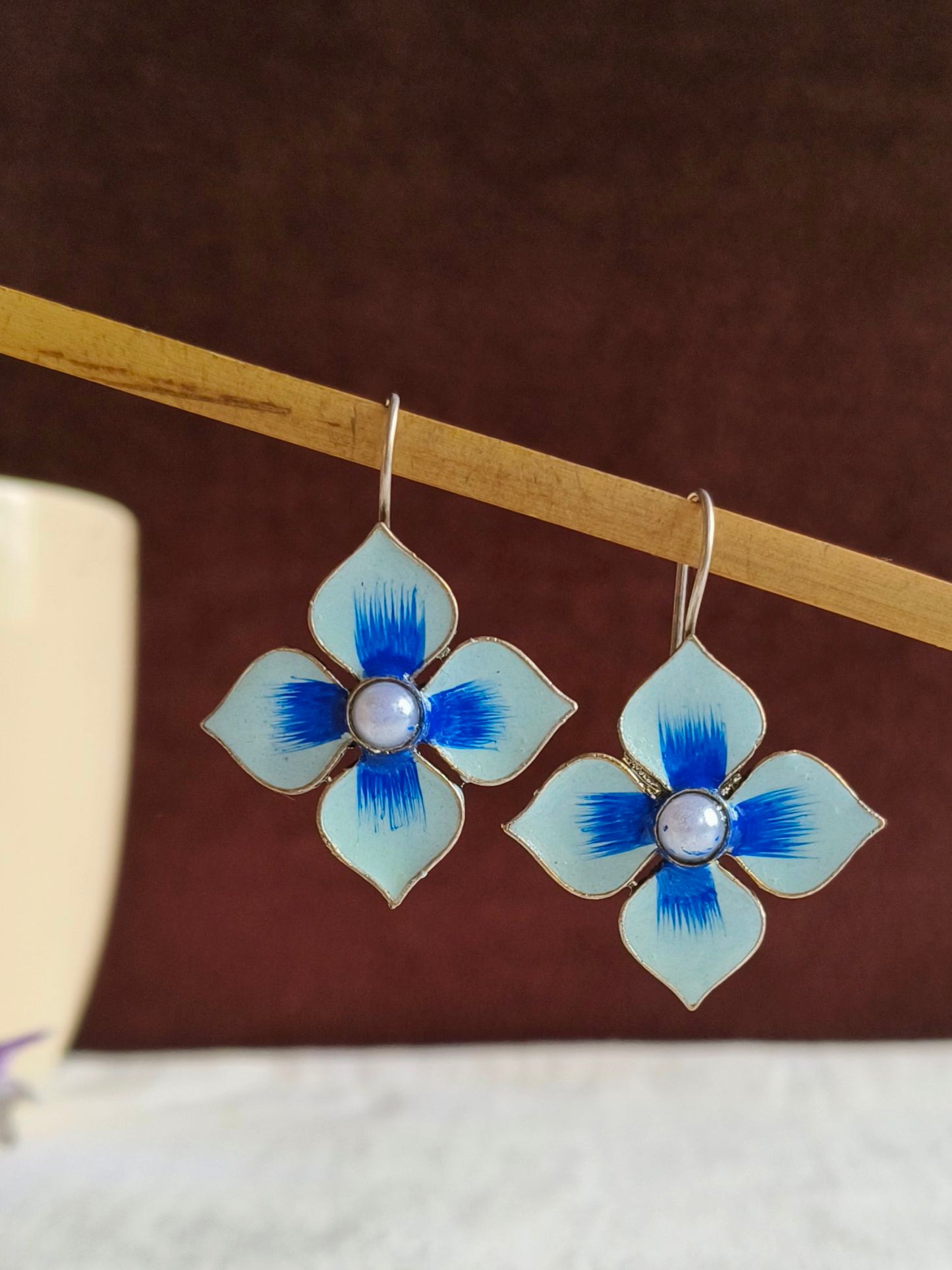 Enamel Hook Earrings 21800MXEMMBL