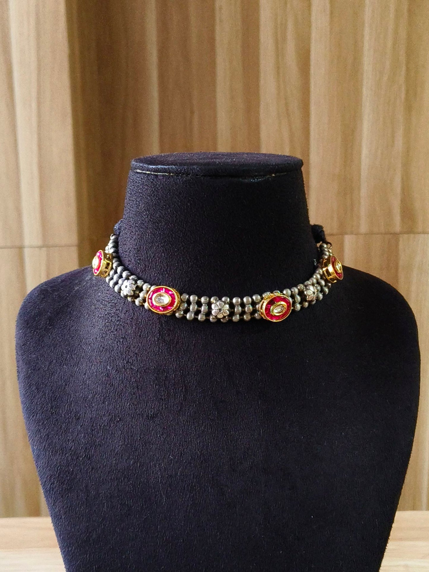 Cocktail/Fusion Necklace  21796MXNKRED (Stock Clearance)