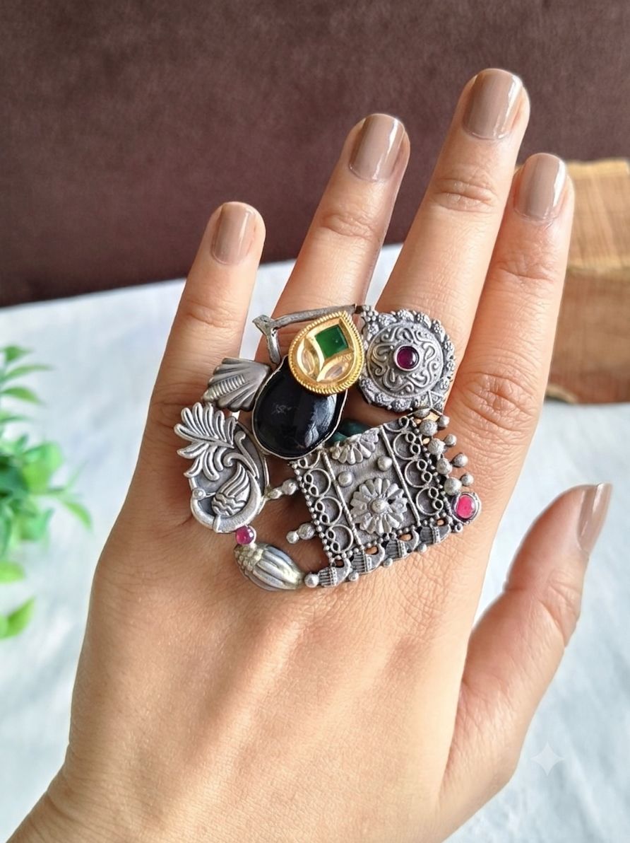 Cocktail/Fusion Finger Ring  21799MXFR (Stock Clearance)