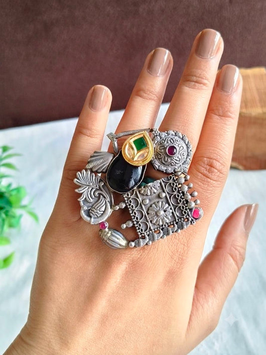 Cocktail/Fusion Finger Ring  21799MXFR (Stock Clearance)