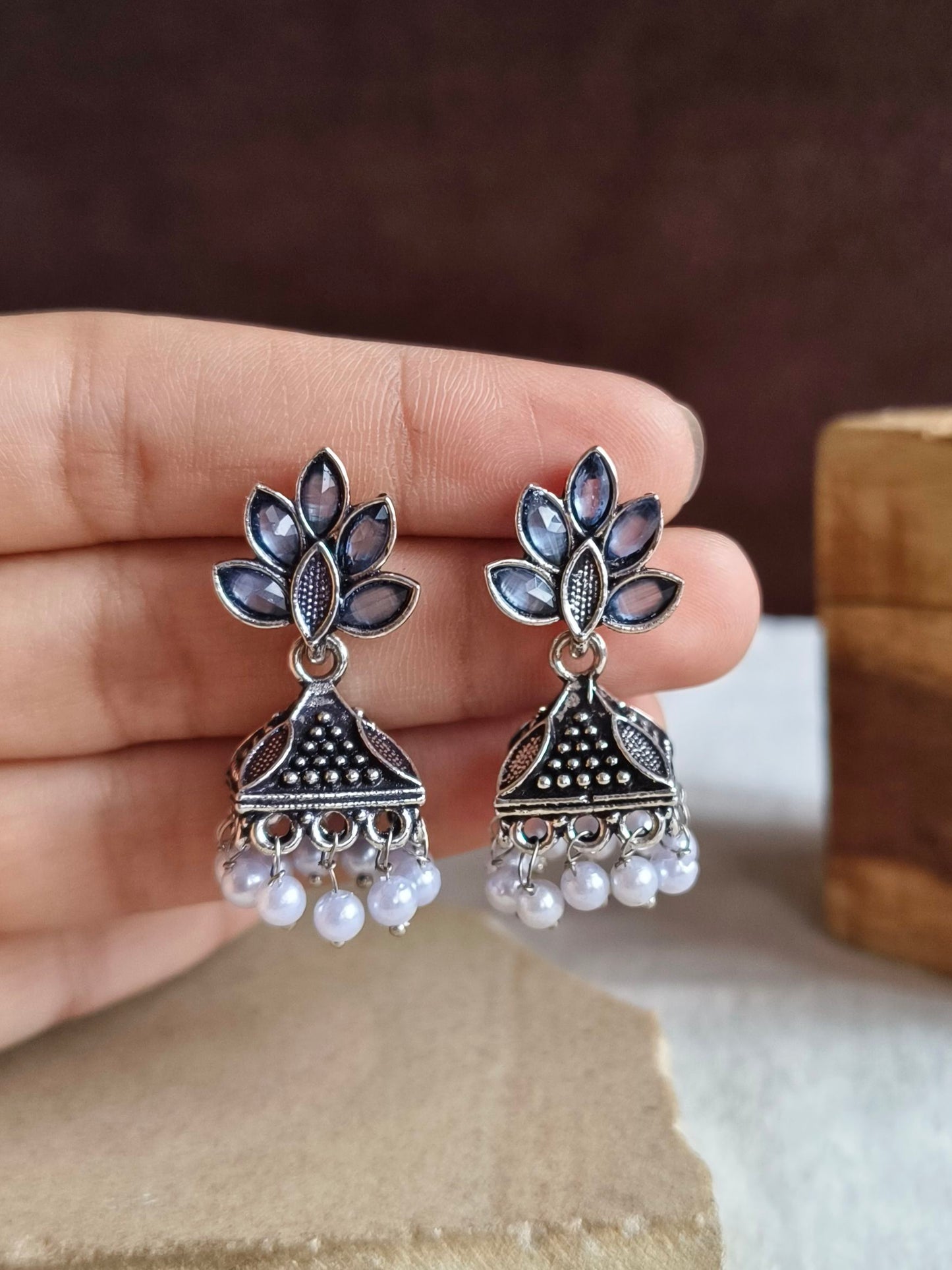 Oxidised Earrings