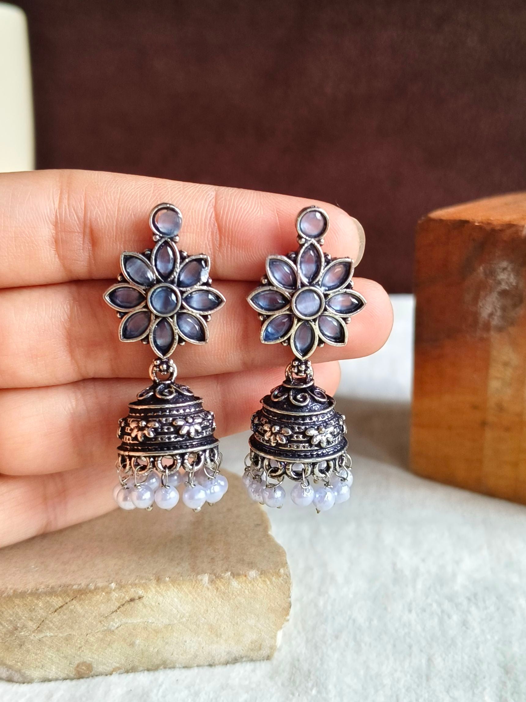 Oxidised Earrings