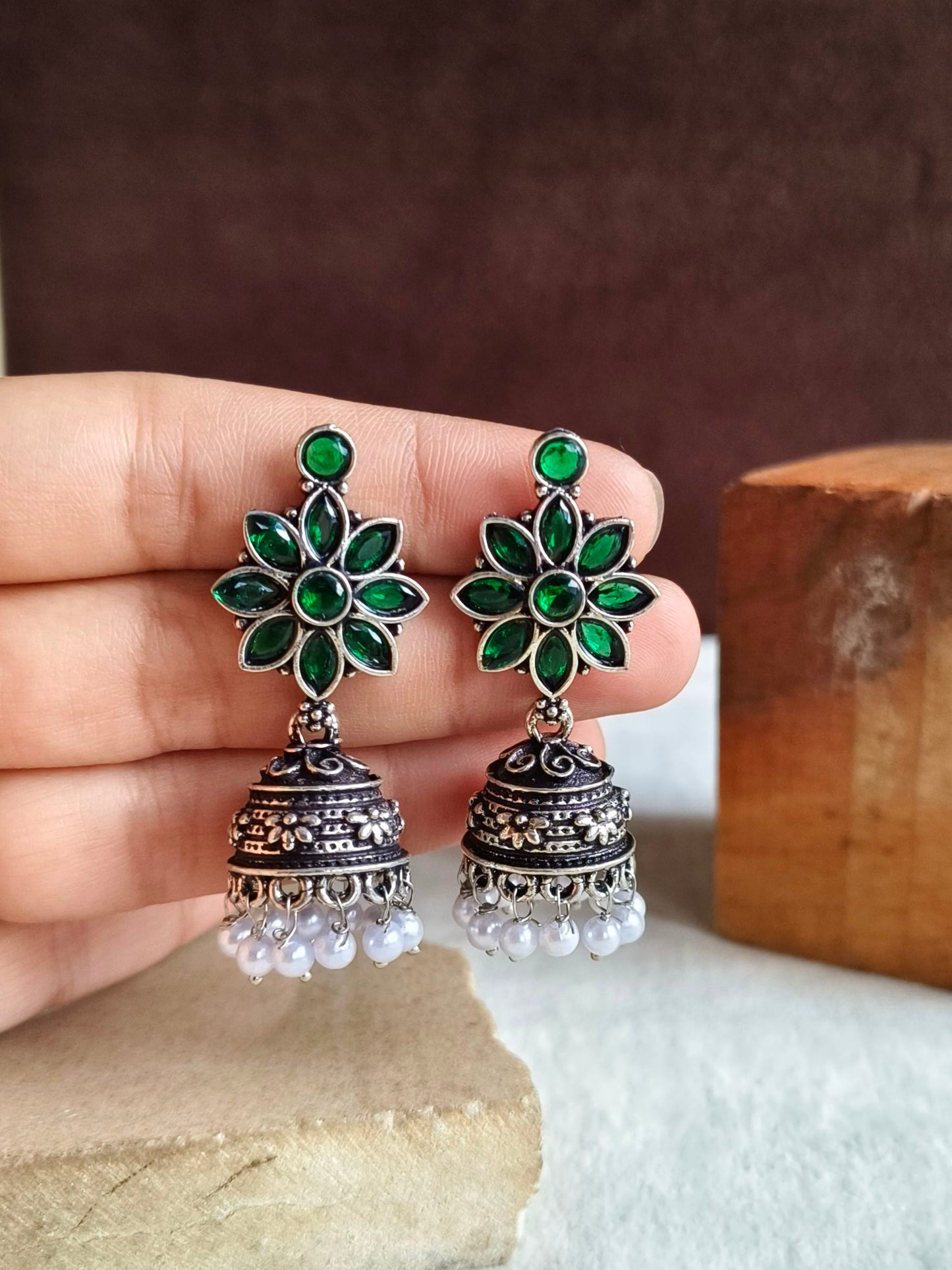 Oxidised Earrings