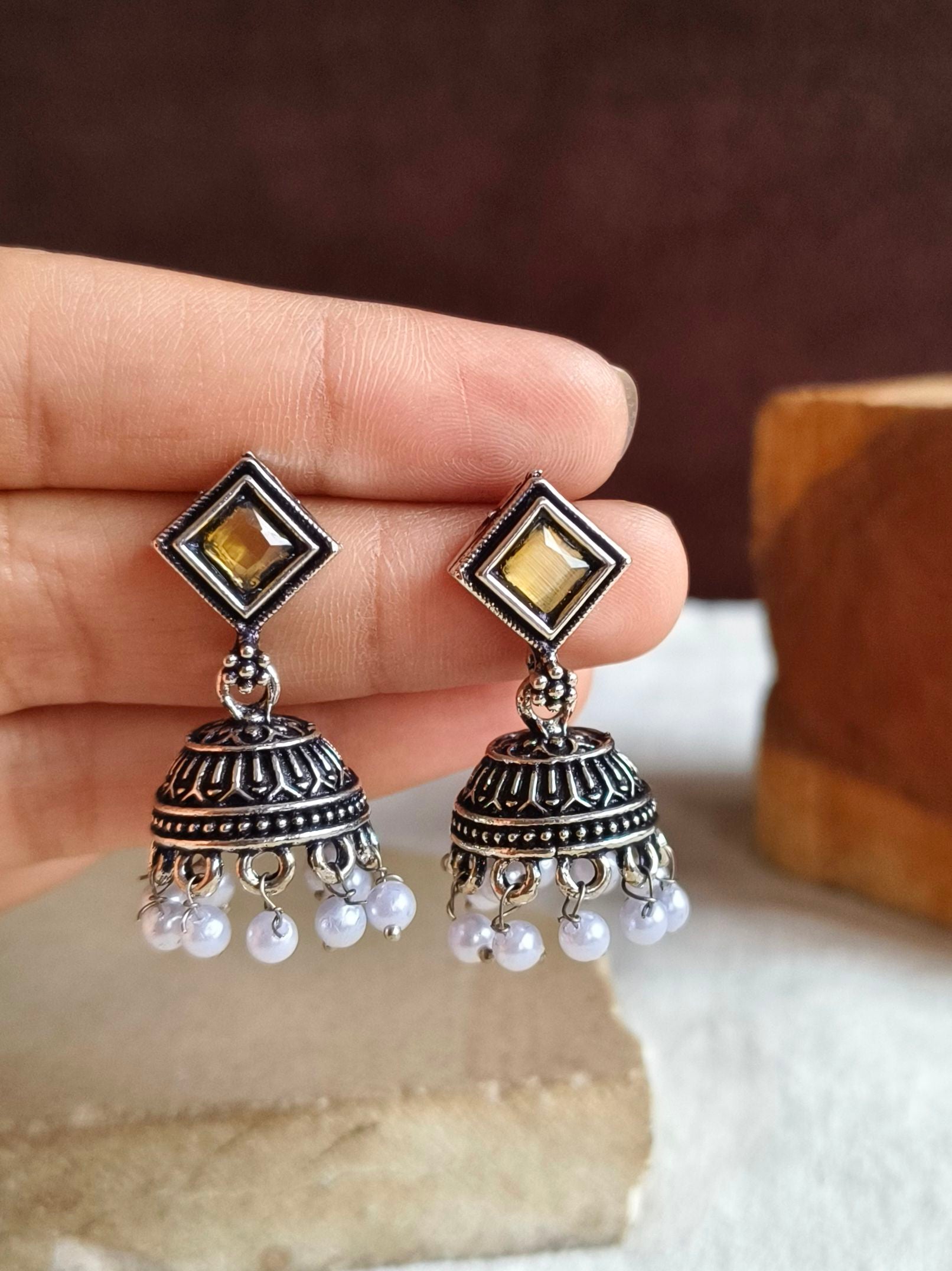 Oxidised Earrings