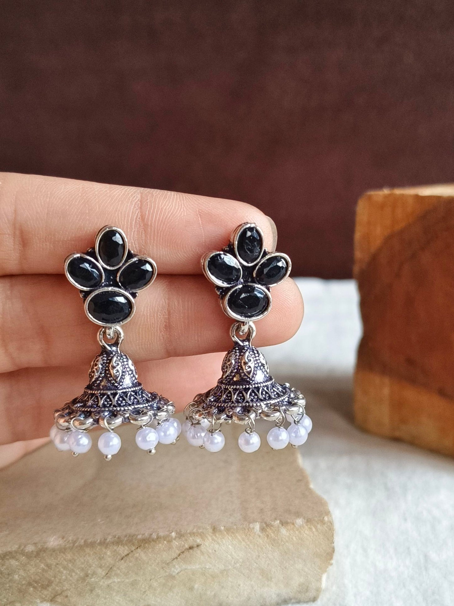 Oxidised Earrings