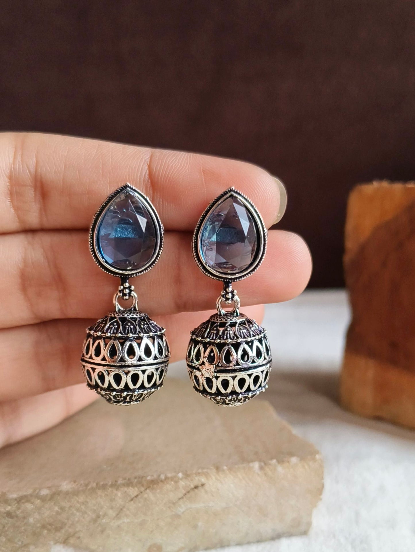 Oxidised Earrings