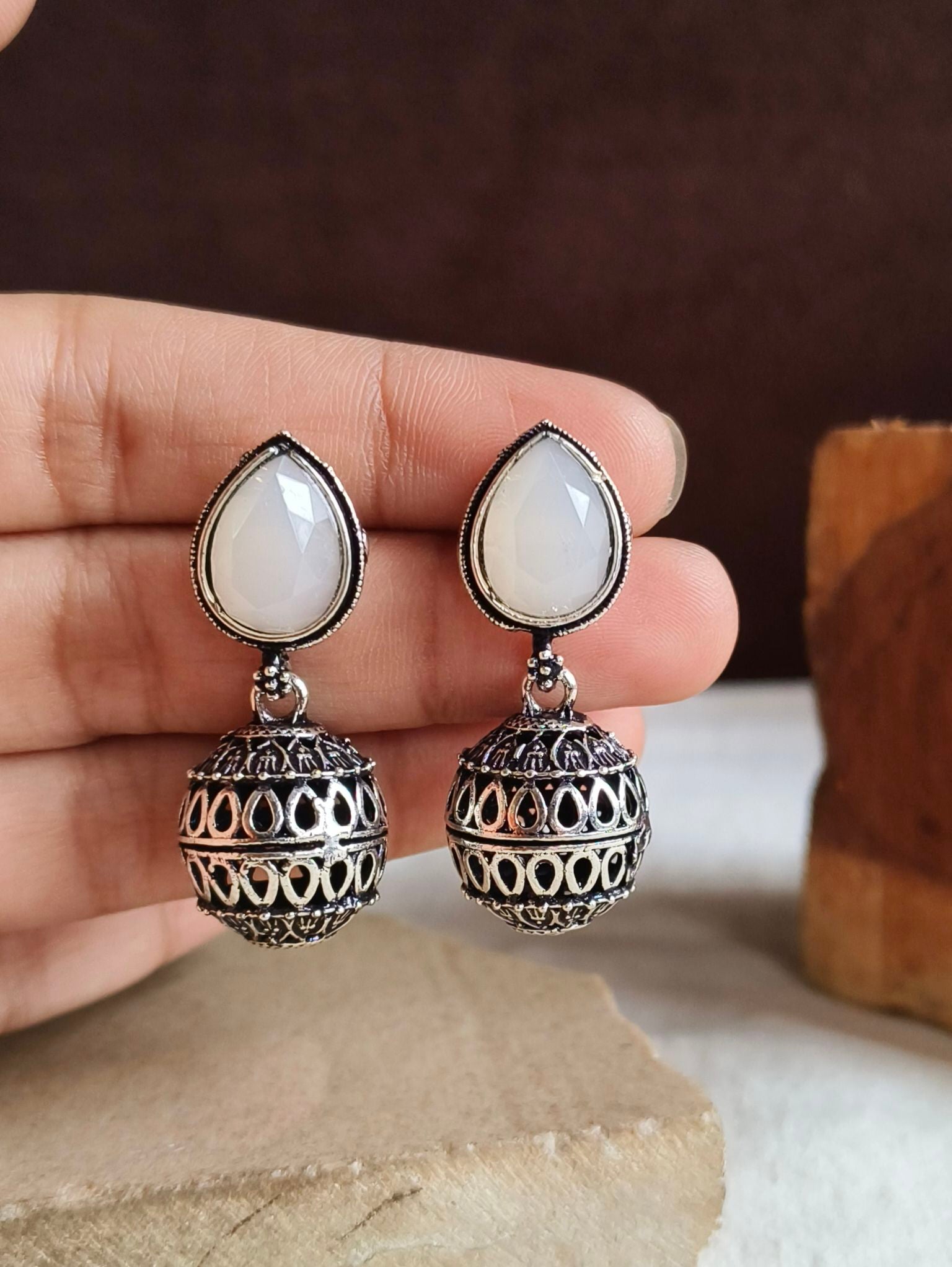 Oxidised Earrings