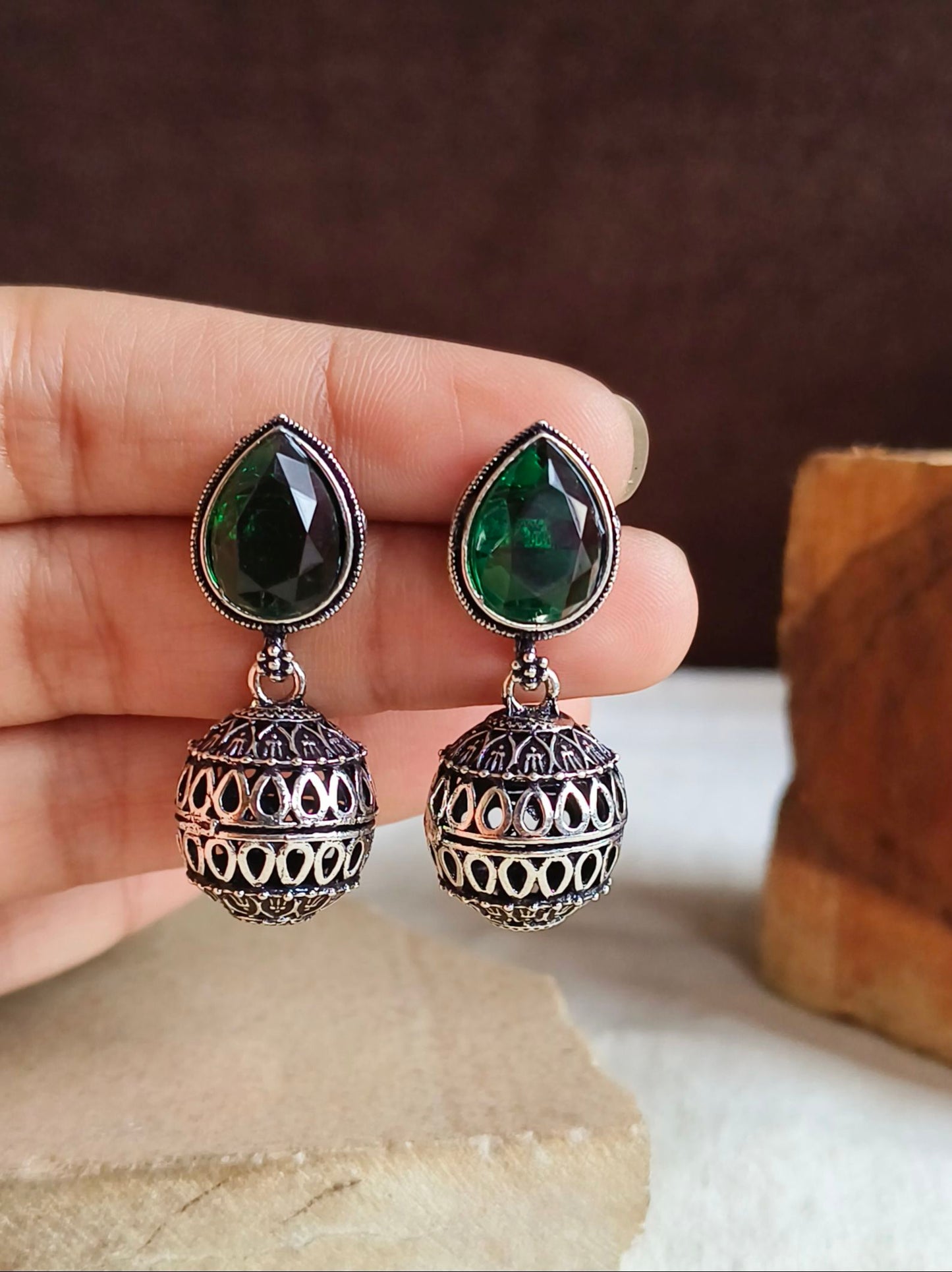 Oxidised Earrings
