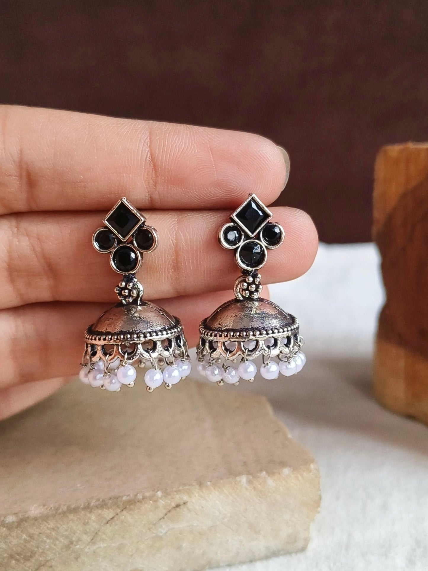 Oxidised Earrings