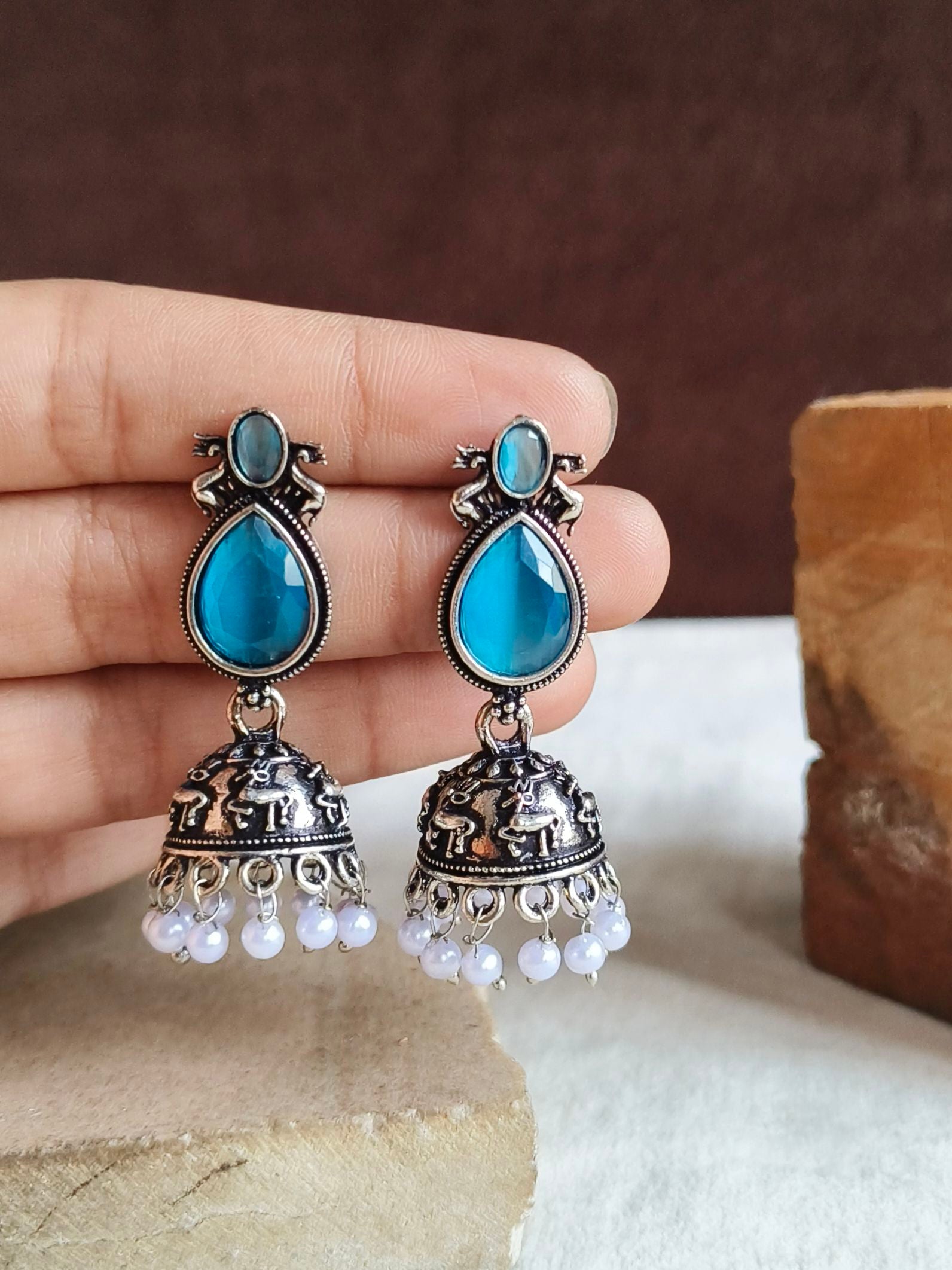 Oxidised Earrings