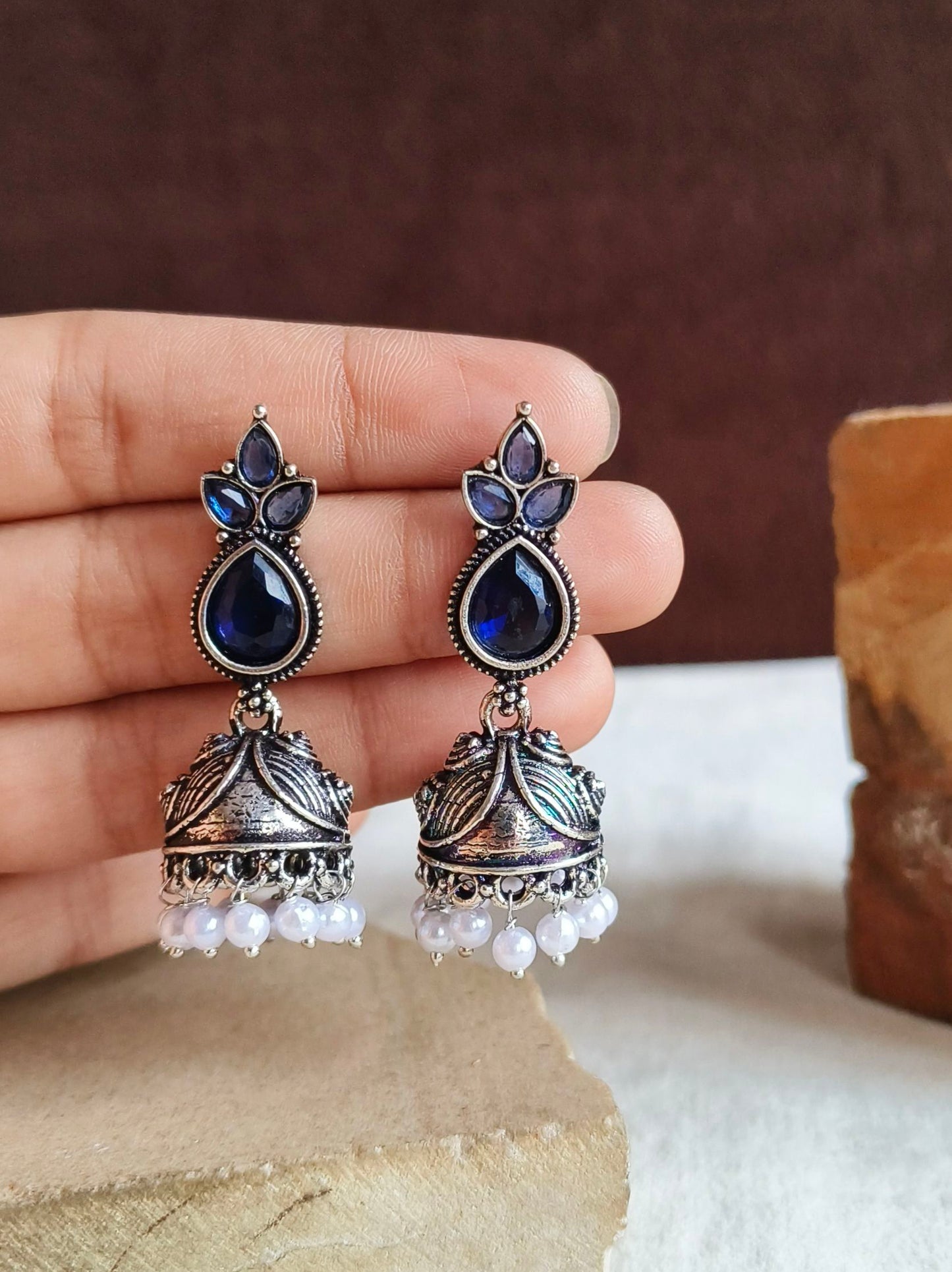 Oxidised Earrings