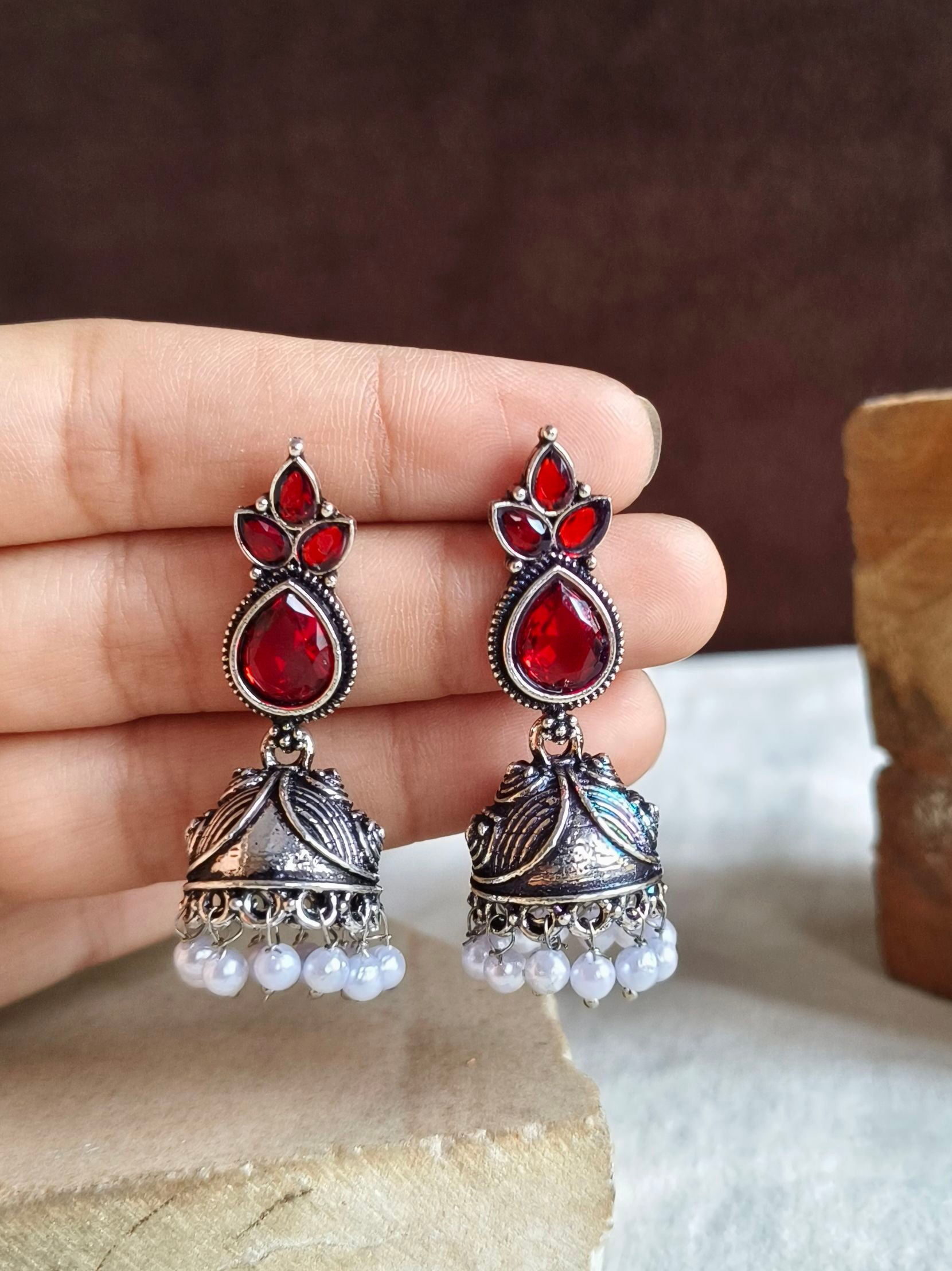 Oxidised Earrings