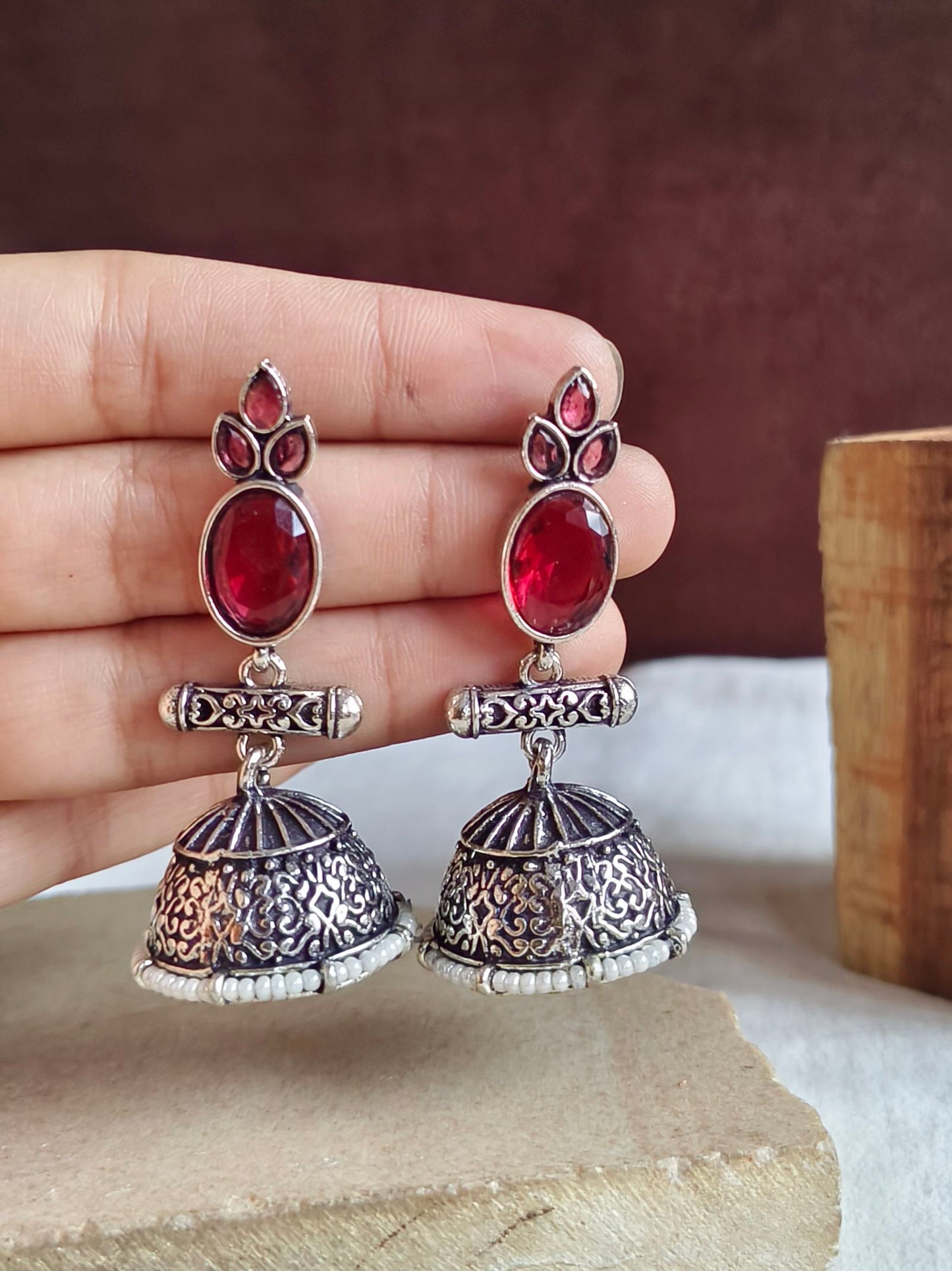 Oxidised Earrings