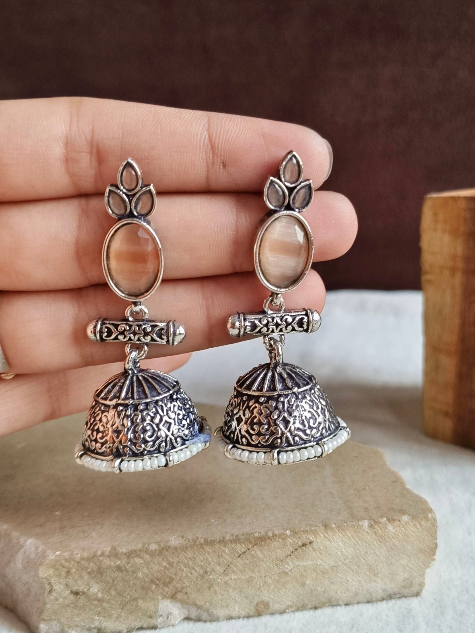 Oxidised Earrings