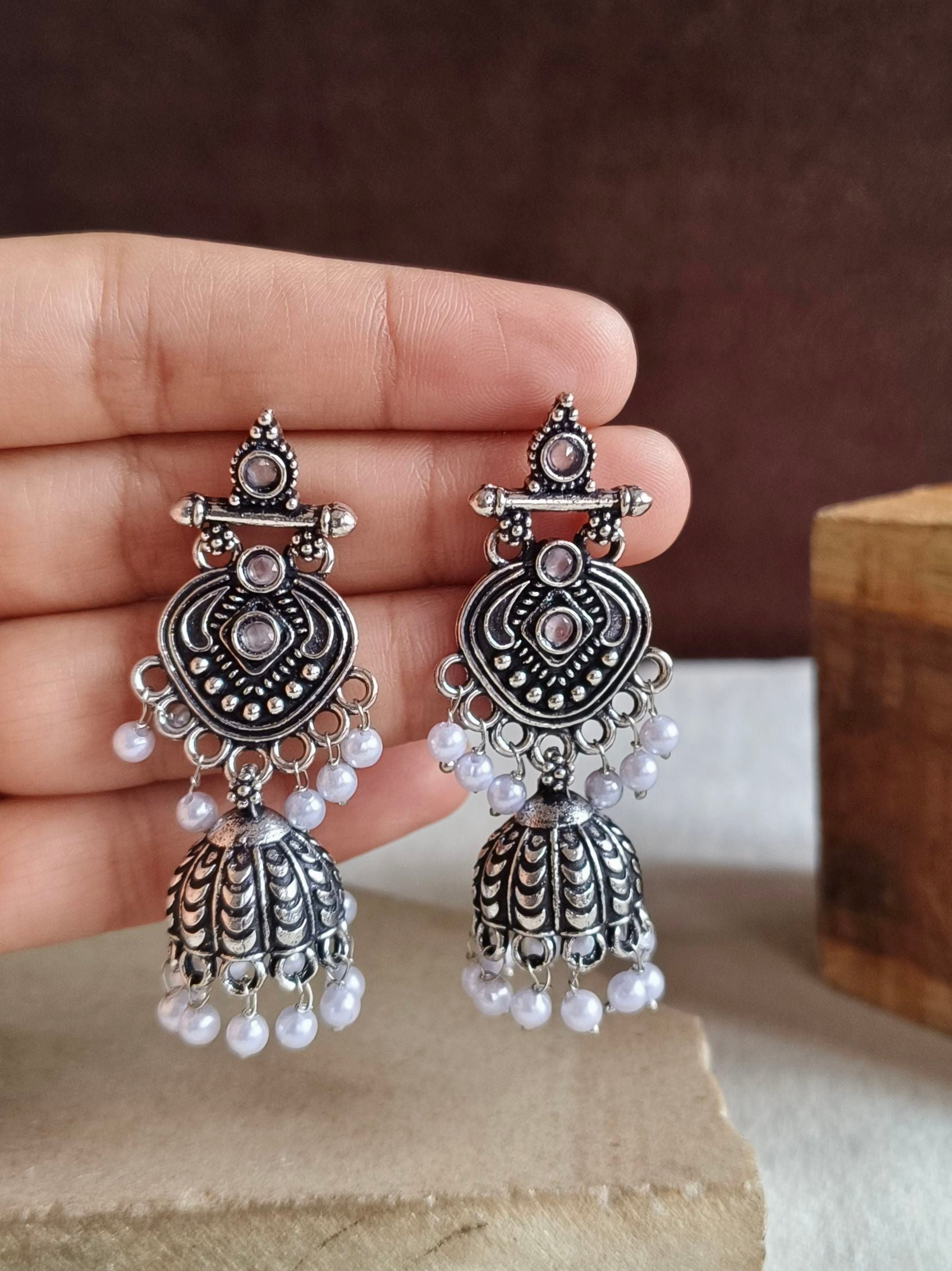 Oxidised Earrings