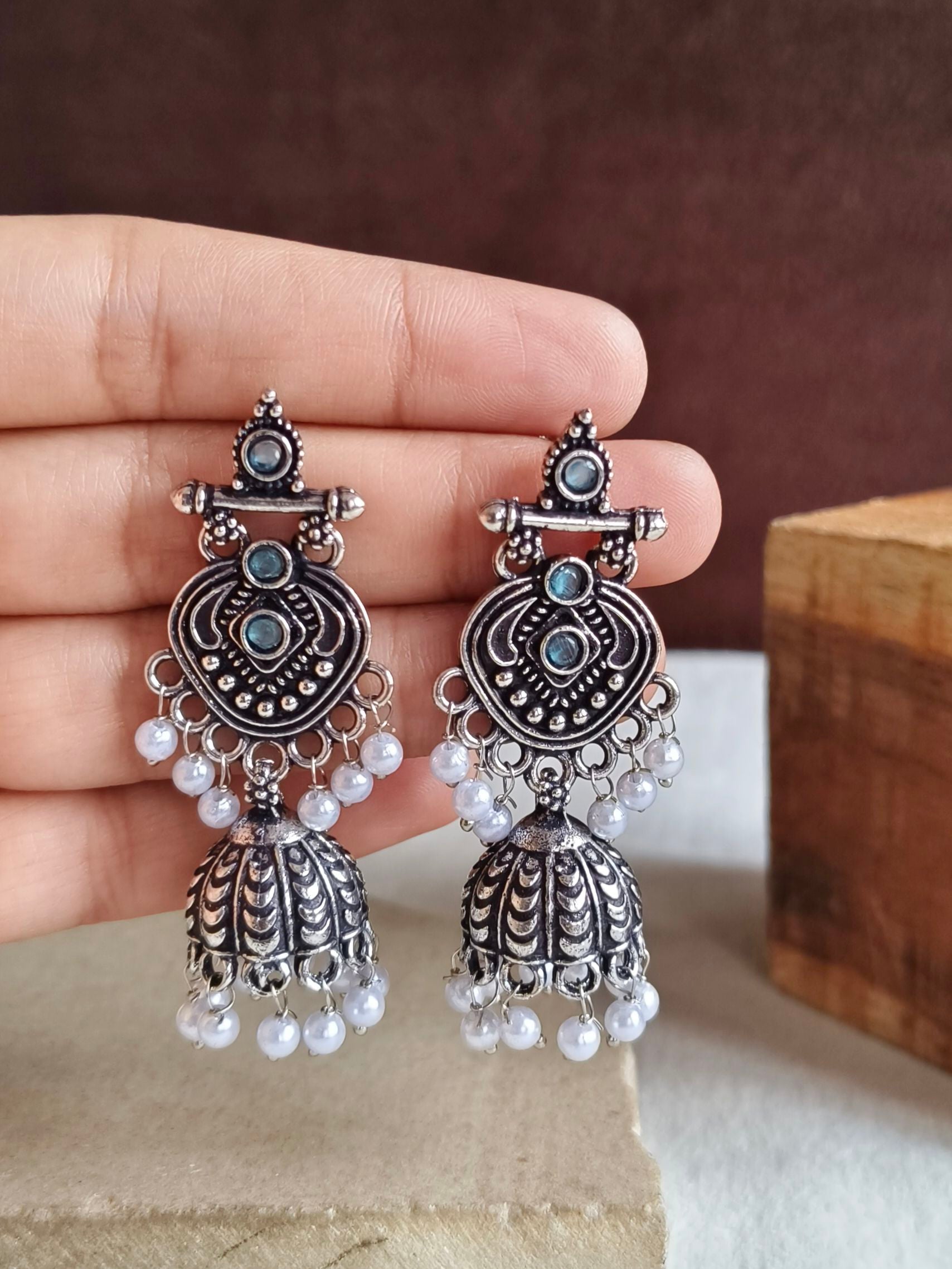 Oxidised Earrings